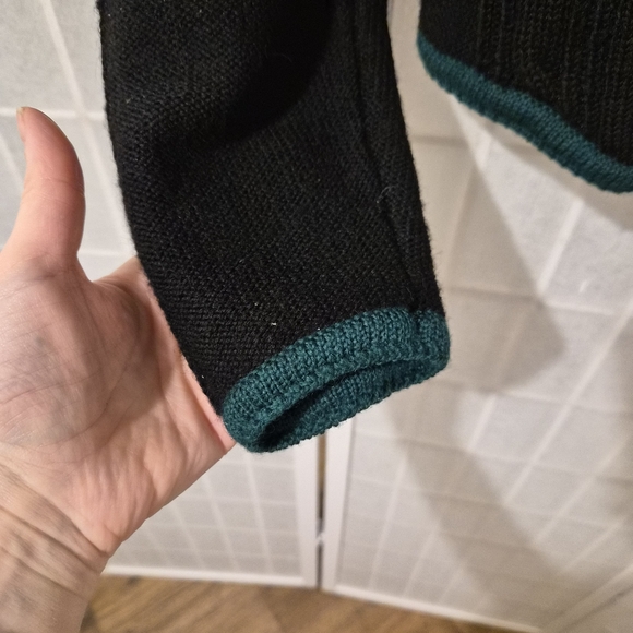 Vintage 1989 Susan Bristol Wool Knit Cardigan Sz M - Picture 4 of 11